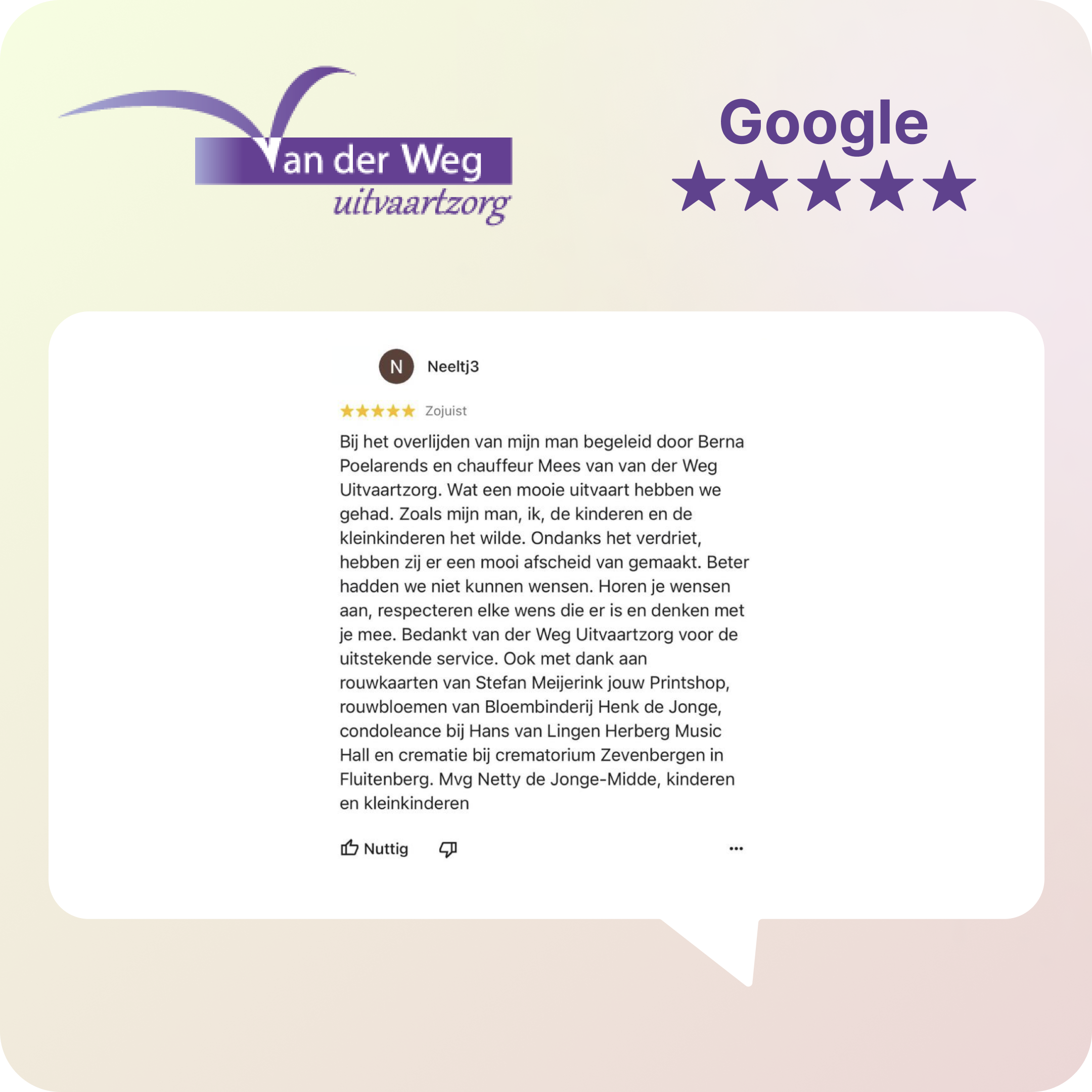 відгук на vanderweg